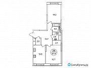 2-комнатная квартира, 67 м², 4/25 эт. Москва