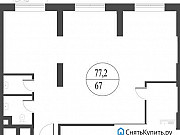 2-комнатная квартира, 77 м², 2/28 эт. Москва