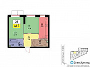 2-комнатная квартира, 48 м², 2/30 эт. Москва