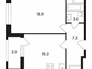 1-комнатная квартира, 47 м², 8/13 эт. Москва