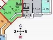 1-комнатная квартира, 38 м², 4/17 эт. Воронеж