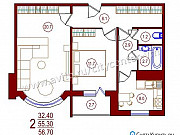 2-комнатная квартира, 56 м², 9/10 эт. Воронеж