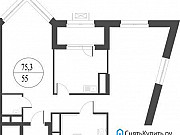 2-комнатная квартира, 78 м², 4/28 эт. Москва