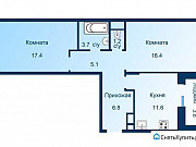 2-комнатная квартира, 64 м², 7/7 эт. Москва