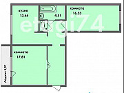 2-комнатная квартира, 64 м², 2/10 эт. Челябинск