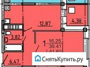 1-комнатная квартира, 41 м², 3/10 эт. Брянск