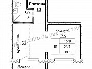 1-комнатная квартира, 31 м², 14/16 эт. Барнаул