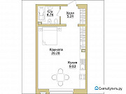 1-комнатная квартира, 46 м², 2/32 эт. Москва