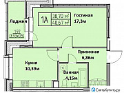1-комнатная квартира, 40 м², 1/9 эт. Сургут