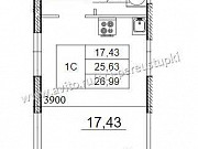 Студия, 27 м², 4/17 эт. Санкт-Петербург