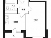 1-комнатная квартира, 39 м², 18/22 эт. Москва