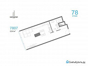 2-комнатная квартира, 53 м², 78/97 эт. Москва