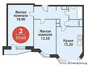 2-комнатная квартира, 59 м², 7/26 эт. Москва