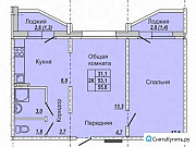 2-комнатная квартира, 55 м², 2/17 эт. Барнаул