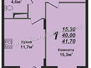 1-комнатная квартира, 41 м², 10/18 эт. Владимир