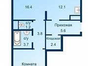 2-комнатная квартира, 62 м², 3/9 эт. Москва