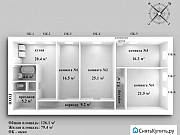 4-комнатная квартира, 126 м², 3/3 эт. Санкт-Петербург