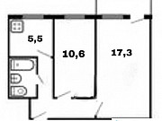 2-комнатная квартира, 43 м², 2/5 эт. Йошкар-Ола