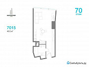 1-комнатная квартира, 49 м², 70/97 эт. Москва