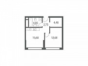 1-комнатная квартира, 40 м², 2/35 эт. Москва