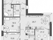 4-комнатная квартира, 153 м², 3/9 эт. Санкт-Петербург