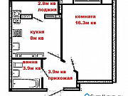 1-комнатная квартира, 35 м², 10/18 эт. Ставрополь