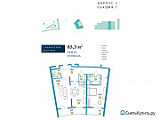 2-комнатная квартира, 85 м², 5/23 эт. Москва