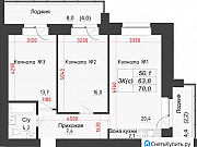3-комнатная квартира, 70 м², 1/16 эт. Барнаул
