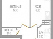 1-комнатная квартира, 44 м², 2/9 эт. Севастополь
