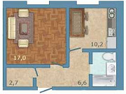 1-комнатная квартира, 40 м², 3/14 эт. Всеволожск