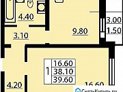 1-комнатная квартира, 40 м², 21/25 эт. Санкт-Петербург