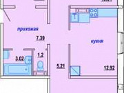 3-комнатная квартира, 87 м², 2/10 эт. Новосибирск