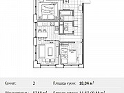 2-комнатная квартира, 57 м², 24/29 эт. Москва