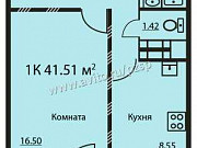1-комнатная квартира, 41 м², 2/10 эт. Пермь