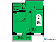 2-комнатная квартира, 45 м², 10/16 эт. Красноярск