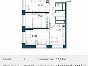 3-комнатная квартира, 70 м², 24/29 эт. Москва
