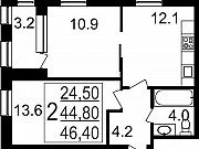 2-комнатная квартира, 46 м², 5/11 эт. Москва