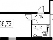 2-комнатная квартира, 66 м², 8/22 эт. Москва