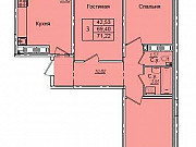 3-комнатная квартира, 71 м², 16/27 эт. Санкт-Петербург