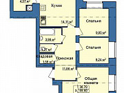 3-комнатная квартира, 71 м², 5/9 эт. Йошкар-Ола