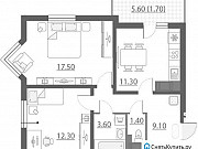 2-комнатная квартира, 60 м², 22/22 эт. Санкт-Петербург