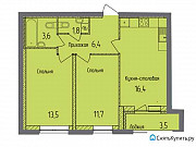 2-комнатная квартира, 55 м², 4/9 эт. Екатеринбург