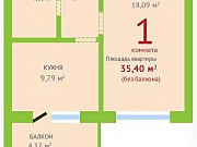 1-комнатная квартира, 40 м², 2/3 эт. Воронеж