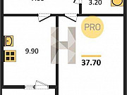 1-комнатная квартира, 38 м², 3/10 эт. Калининград