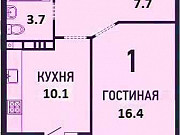1-комнатная квартира, 40 м², 2/4 эт. Краснодар