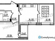 2-комнатная квартира, 53 м², 2/17 эт. Санкт-Петербург