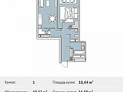 1-комнатная квартира, 49 м², 4/29 эт. Москва