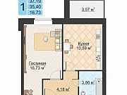 1-комнатная квартира, 38 м², 4/5 эт. Салават