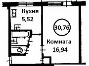 1-комнатная квартира, 30 м², 5/5 эт. Санкт-Петербург