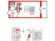 Студия, 25 м², 13/17 эт. Санкт-Петербург